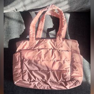 Bagsmart 18L Quilted Puffer Tote Bag - NWT - Dusty Rose Pink
